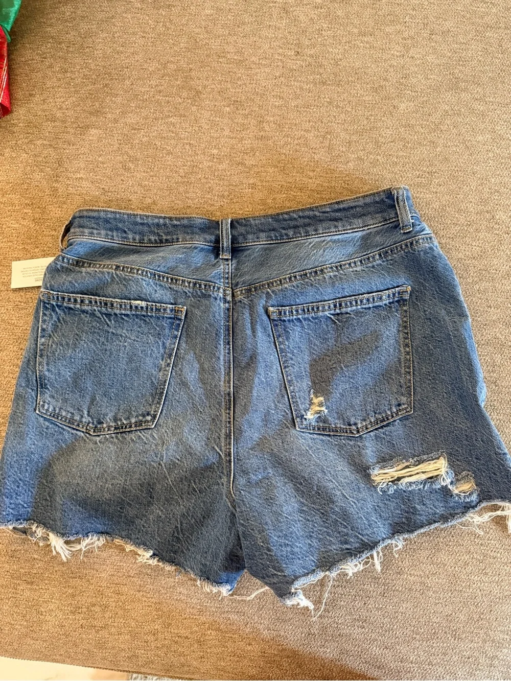 Stylish cutoff denim shorts